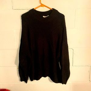 Women’s size 2x plus black shaker stitch sweater